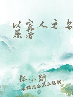 以家人之名小说原著