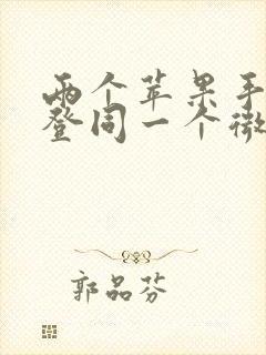 两个苹果手机能登同一个微信吗