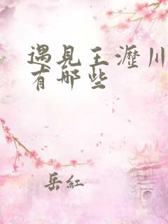 遇见王沥川歌曲有哪些