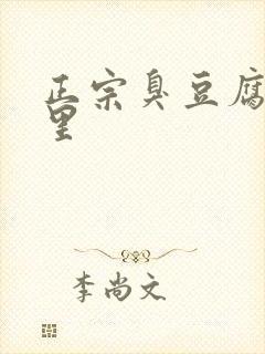 正宗臭豆腐是哪里