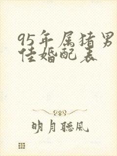 95年属猪男最佳婚配表