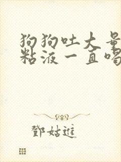 狗狗吐大量透明粘液一直喝水