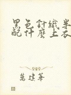 黑色针织半身裙配什么上衣好看