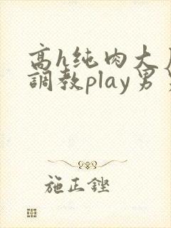 高h纯肉大尺度调教play男男