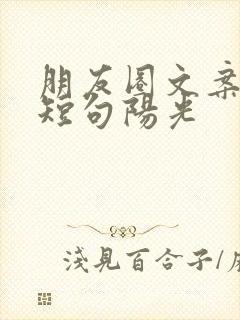 朋友圈文案高级短句阳光