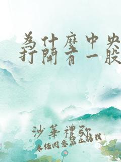 为什么中央空调打开有一股脚臭味