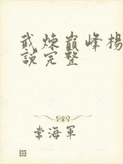 武炼巅峰杨开小说完整