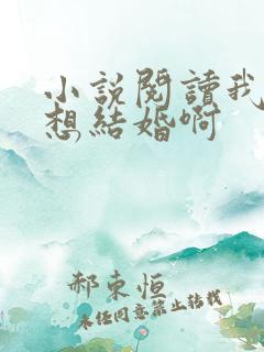 小说阅读我真没想结婚啊