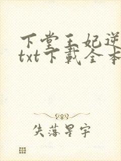 下堂王妃逆袭记txt下载全本