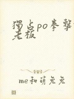 独占po拳击馆老板