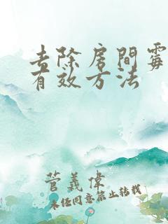 去除房间霉味最有效方法