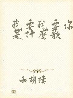 我要我要你的爱是什么歌