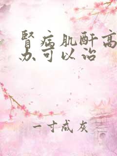 肾病肌酐高怎么办可以治