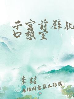 子宫前壁肌层切口憩室