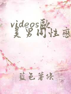 videos欧美男同性恋
