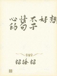 心情不好想骂人的句子