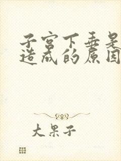 子宫下垂是什么造成的原因