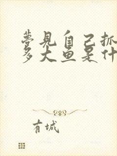 梦见自己抓了很多大鱼是什么征兆