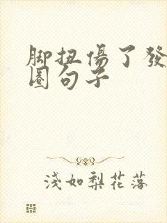 脚扭伤了发朋友圈句子