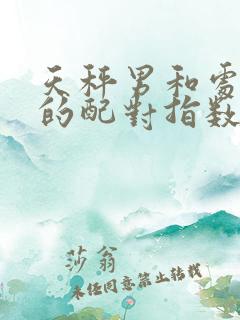 天秤男和处女女的配对指数