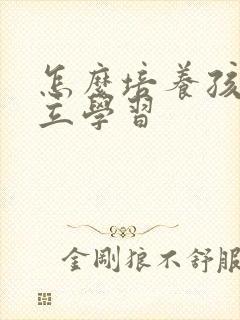 怎么培养孩子独立学习