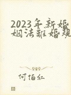 2023年新婚姻法离婚规定婚内出轨