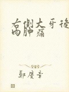 右侧大牙后面牙肉肿痛