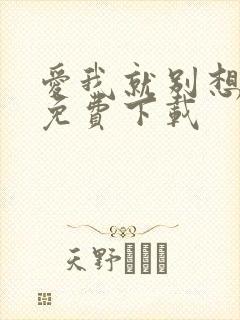 爱我就别想太多免费下载