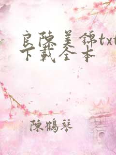 良陈美锦txt下载全本