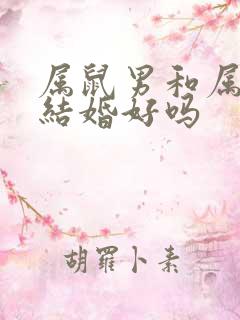 属鼠男和属虎女结婚好吗