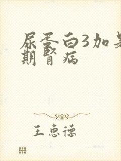 尿蛋白3加是几期肾病