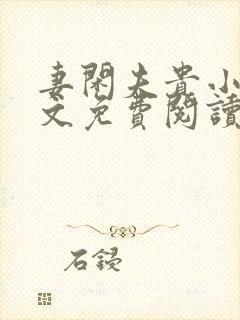 妻闲夫贵小说全文免费阅读