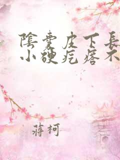 阴囊皮下长了个小硬疙瘩不痛不痒