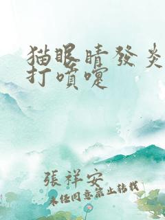 猫眼睛发炎流脓打喷嚏