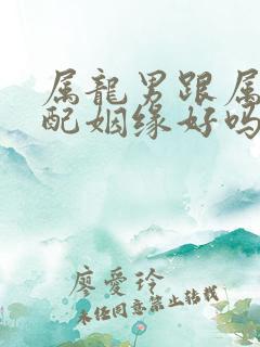 属龙男跟属牛女配姻缘好吗