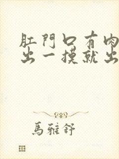 肛门口有肉球突出一摸就出血