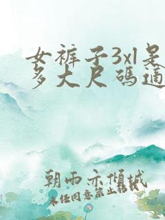 女裤子3xl是多大尺码适合体重多少人穿