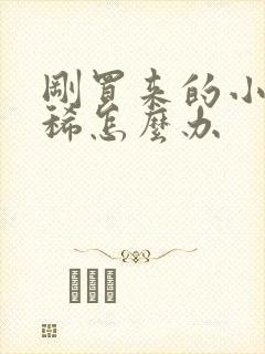 刚买来的小狗拉稀怎么办