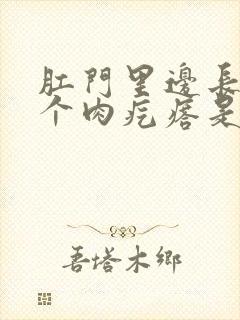 肛门里边长了一个肉疙瘩是怎么回事