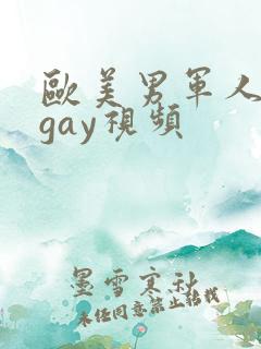欧美男军人激情gay视频