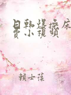 日韩爆操床上免费小视频