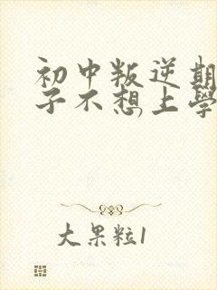 初中叛逆期的孩子不想上学