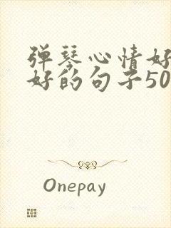 弹琴心情好和不好的句子50