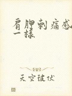 肩胛刺痛感针扎一样