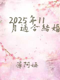 2025年11月适合结婚的日子