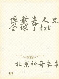 傅爷夫人又惊艳全球了txt