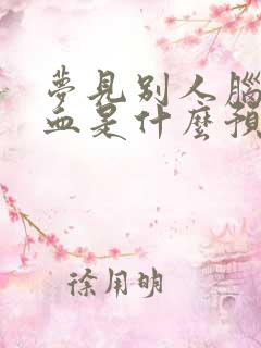 梦见别人脑袋流血是什么预兆