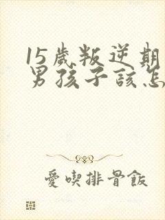 15岁叛逆期的男孩子该怎样去沟通教育