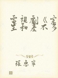 电视剧《完美先生和差不多小姐》