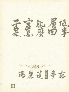 子宫肌层低回声是怎么回事